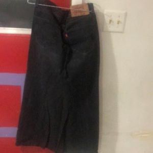 Black Levi maxi skirt